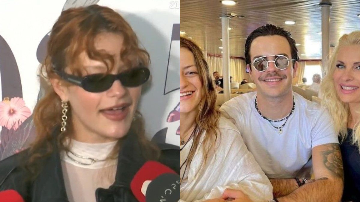 Γαία Μερκούρη με τον Άγγελο Λάτσιο και την Ελένη Μενεγάκη