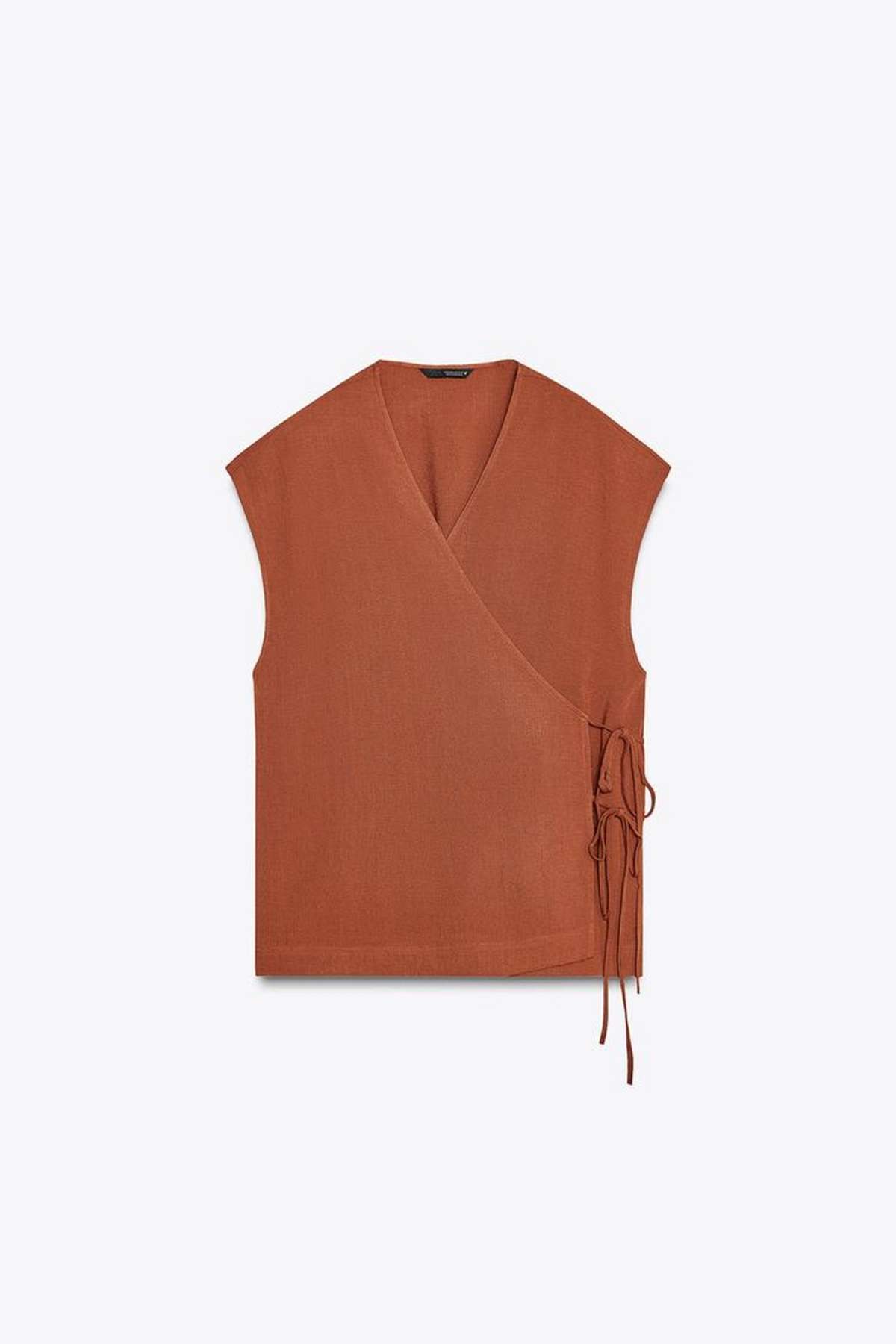 γιλέκο καφέ Zara
