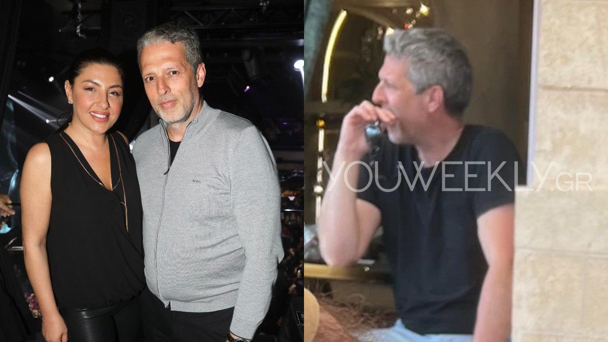 Ανδρέας Καψάλης με την Έλενα Παπαρίζου και μόνος του