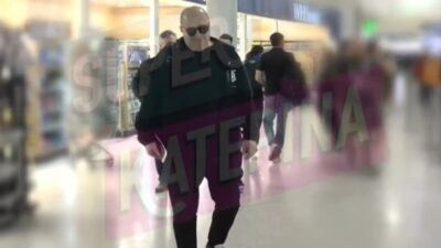 Ο Μάρκος Σεφερλής στο αεροδρόμιο
