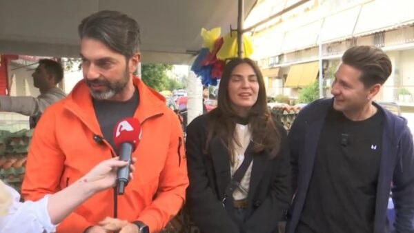 Ο Σπύρος Μαρτίκας και η Βρισηίδα Ανδριώτου
