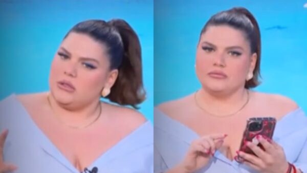 Η Δανάη Μπάρκα στην εκπομπή της στο Mega