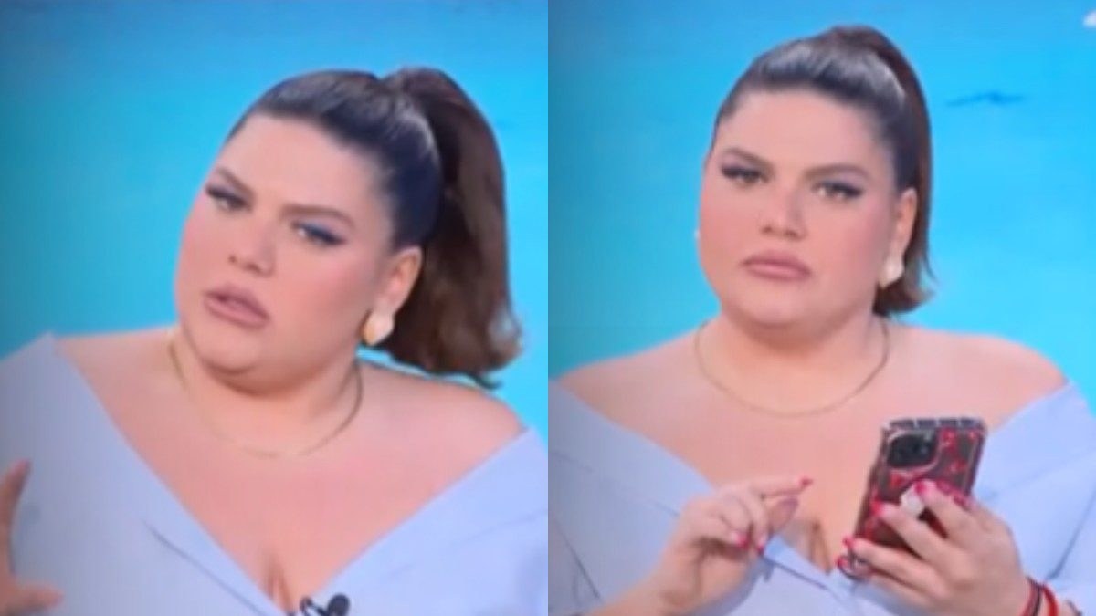 Η Δανάη Μπάρκα στην εκπομπή της στο Mega