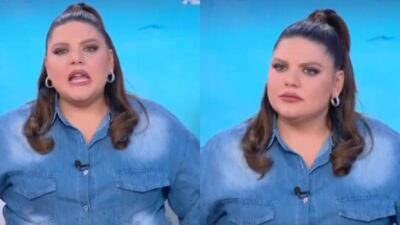 Η Δανάη Μπάρκα στον αέρα της εκπομπής της
