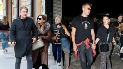 Ο Βασίλης Μπισμπίκης και η Δέσποινα Βανδή και ο Μπρούνο Τσερέλα και η Αθηνά Οικονομάκου