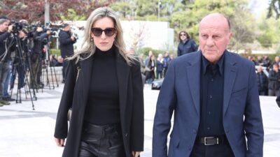 Η Πόπη Δομάζου μαζί με τον Μίμη Δομάζο