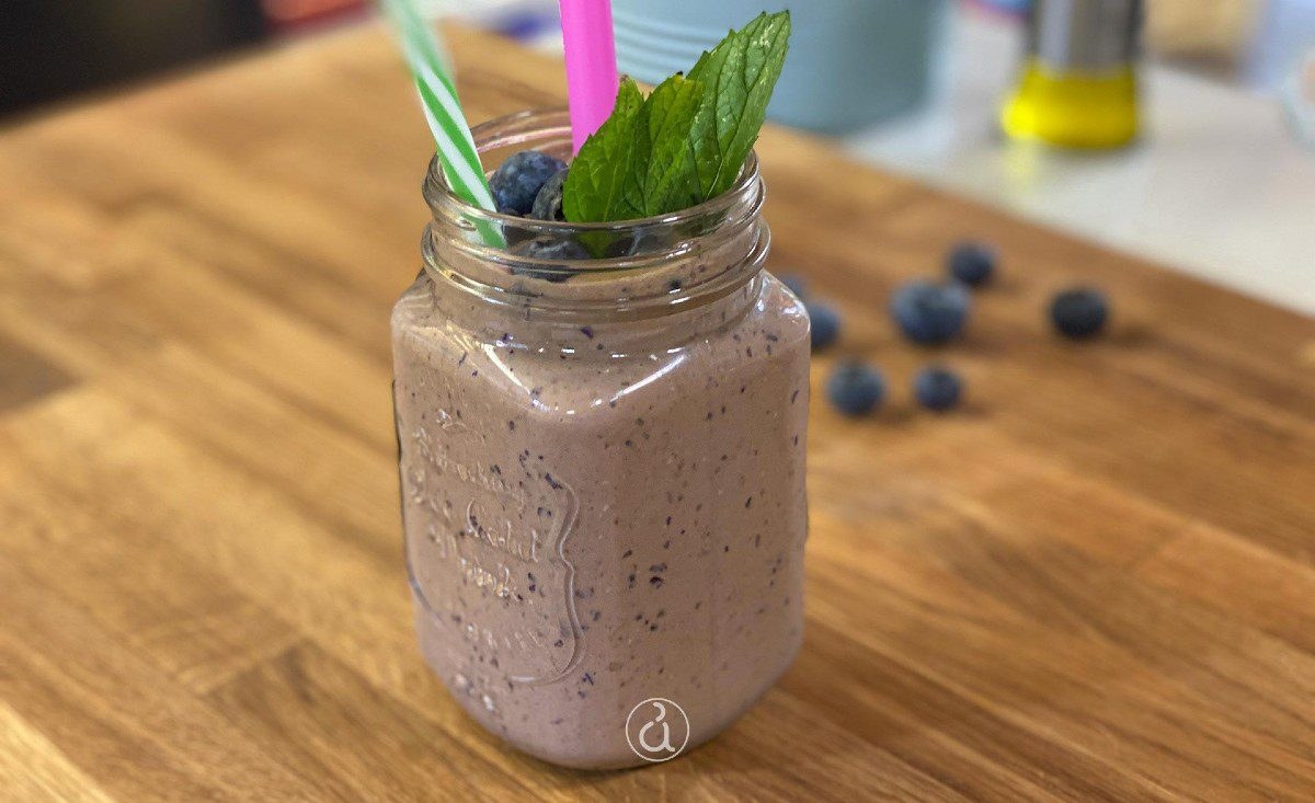 Smoothie πρωτεϊνης με μπανάνα