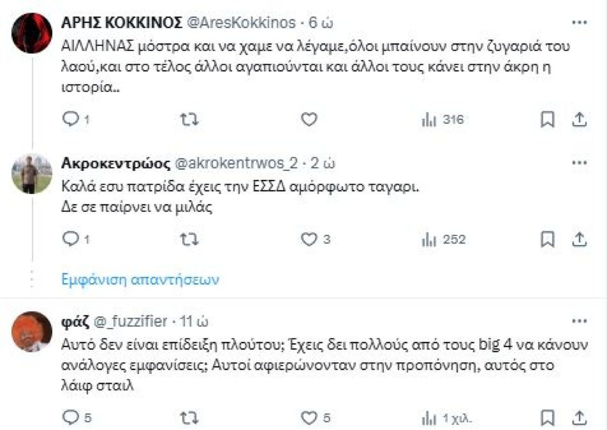 Τα σχόλια στο twitter/X για τον Στέφανο Τσιτσιπά