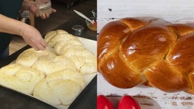 Τσουρέκια άψητα και ένα ψημένο