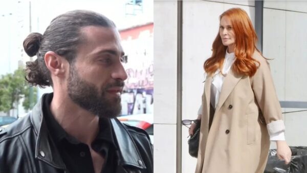 Ο Βασάλος και η Σίσσυ Χρηστίδου στον δρόμο (κολάζ)