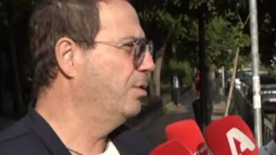 Ο Βασίλης Γκουρούσης έξω από τα δικαστήρια