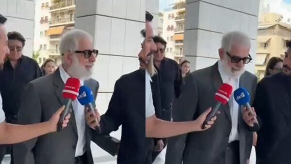 Ο Πέτρος Φιλιππίδης έξω από το Εφετείο