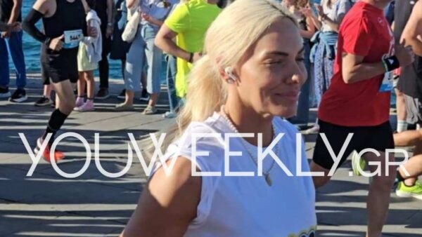Η Ιωάννα Μαλέσκου σε μαραθώνιο