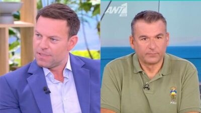 Ο Στέφανος Κασσελάκης και ο Γιώργος Λιάγκας