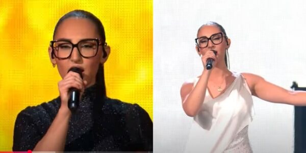 Η Klavdia στη σκηνή της Eurovision
