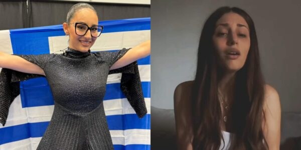 Η Klavdia με την αδελφή της, Μαρία Παπαδόπουλου