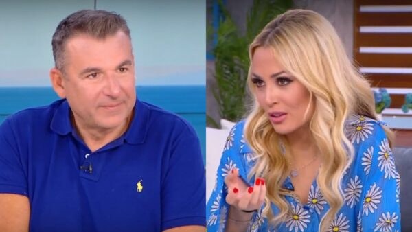 Ο Γιώργος Λιάγκας και η Ελένη Βουλγαράκη