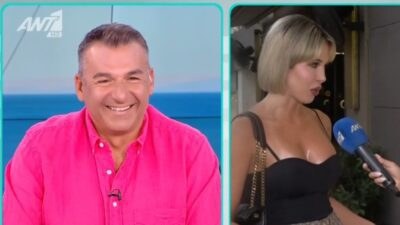 Ο Γιώργος Λιάγκας και η Μαίρη Χατζηπαύλου