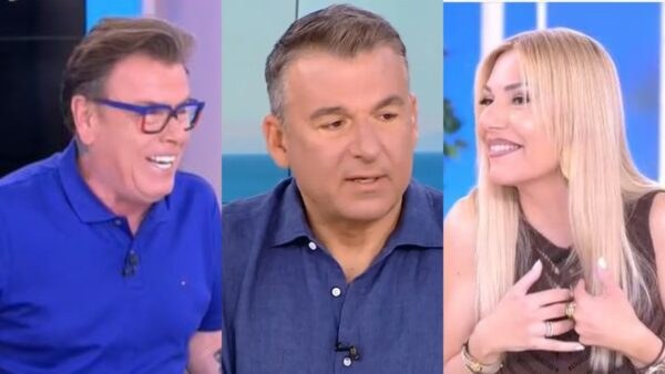 Ο Δημήτρης Παπανώτας, ο Γιώργος Λιάγκας και η Τίνα Μεσσαροπούλου