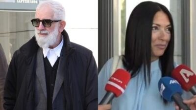 Ο Πέτρος Φιλιππίδης και η μάρτυρας υπεράσπισης, Κορίνα Τριανταφύλλου