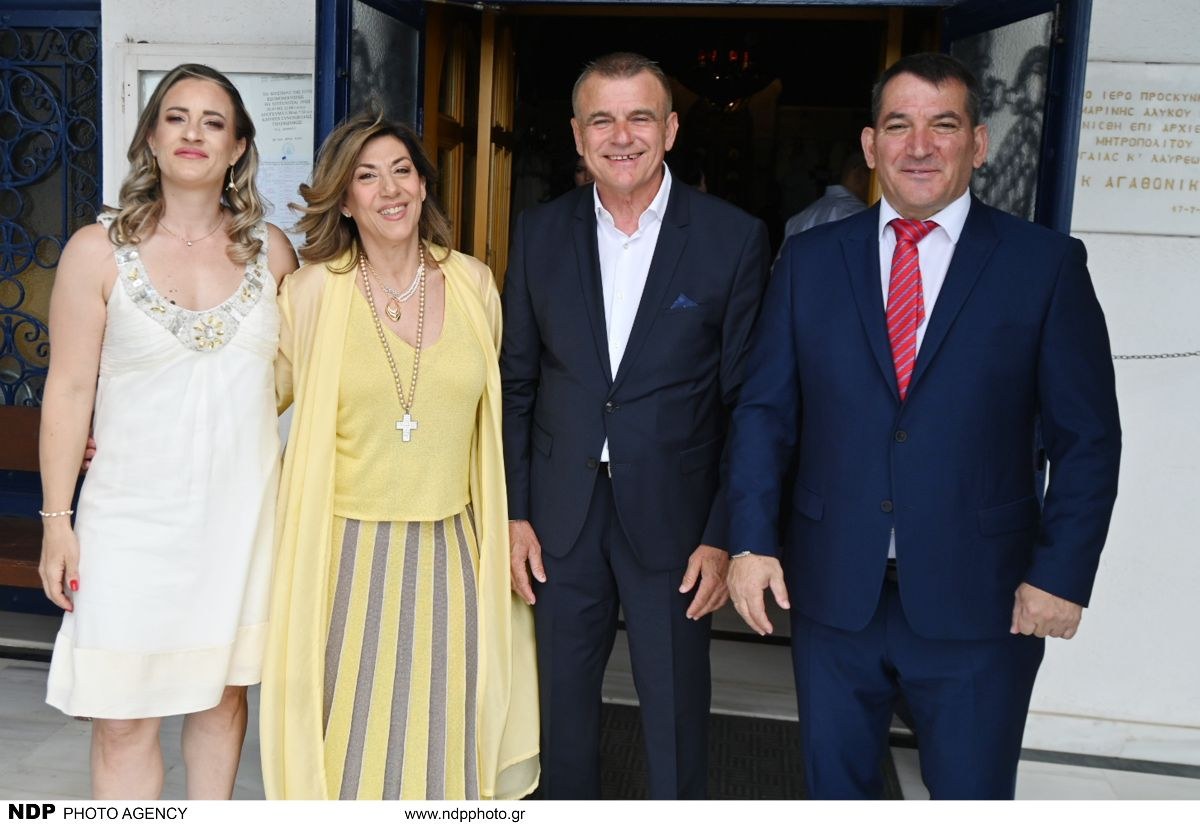 Η βάπτιση της κόρης του Πύρρου Δήμα και της Αφροδίτης Σκαφιδά