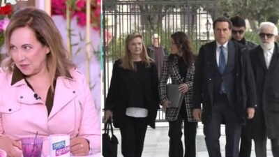 Η Βίκυ Πρωτογεράκη και ο Πέτρος Φιλιππίδης