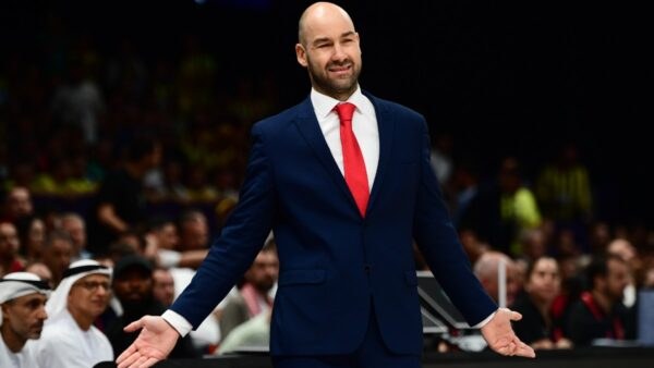 Ο Βασίλης Σπανούλης στον τελικό του Final Four