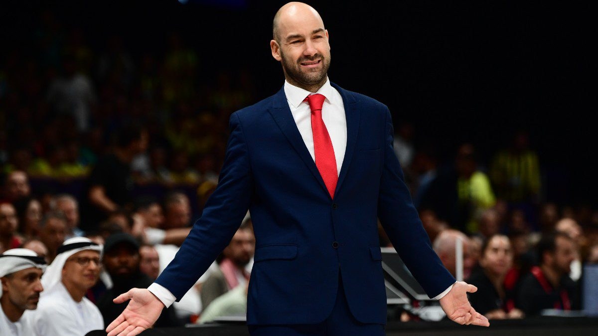 Ο Βασίλης Σπανούλης στον τελικό του Final Four