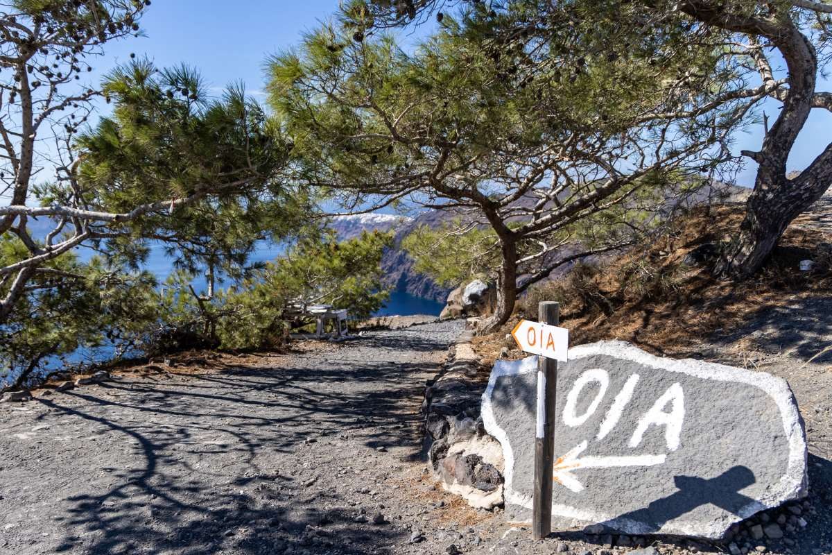 μονοπάτι πεζοπορίας Οία προς Φηρά