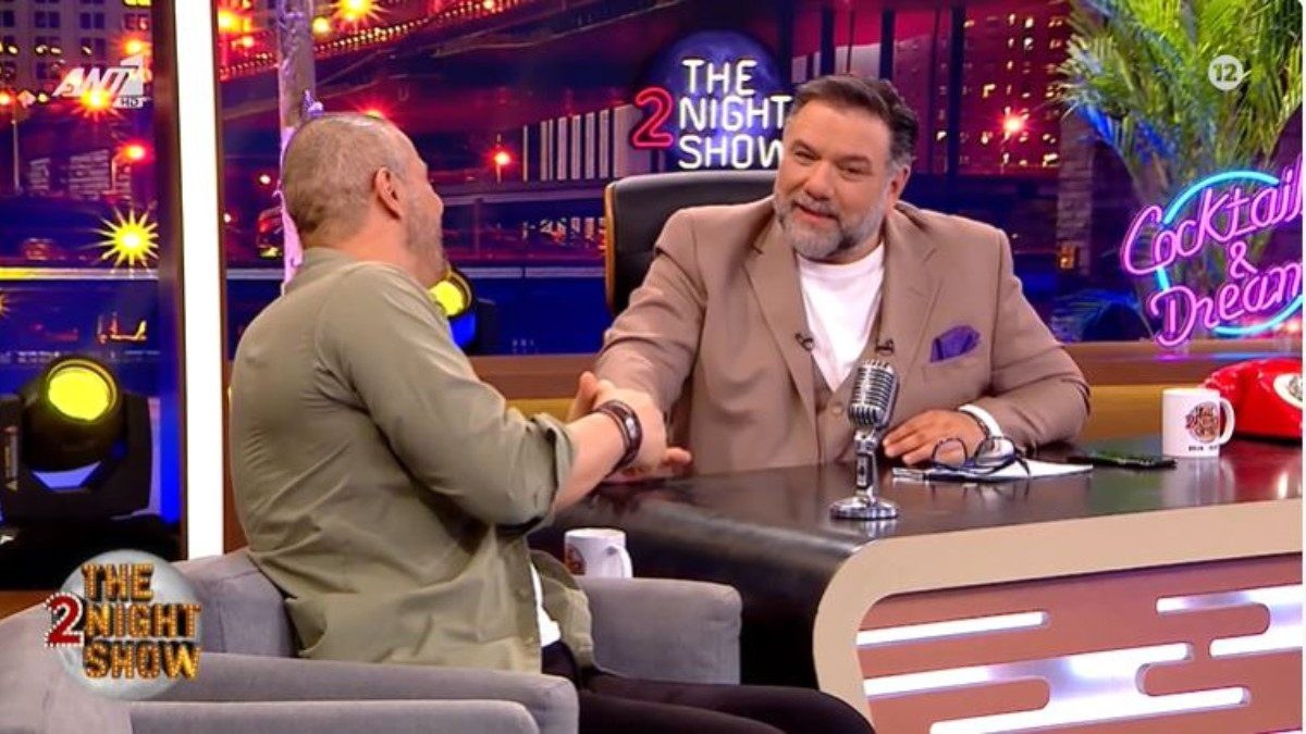 Ο Γρηγόρης Αρναούτογλου στο 2night show
