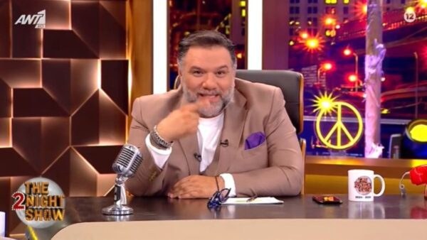 Ο Γρηγόρης Αρναούτογλου στο The 2night show