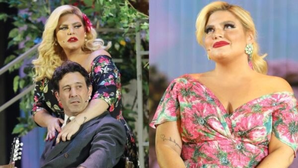 Η Δανάη Μπάρκα στη θεατρική παράσταση Μάλιστα κύριε Ζαμπέτα