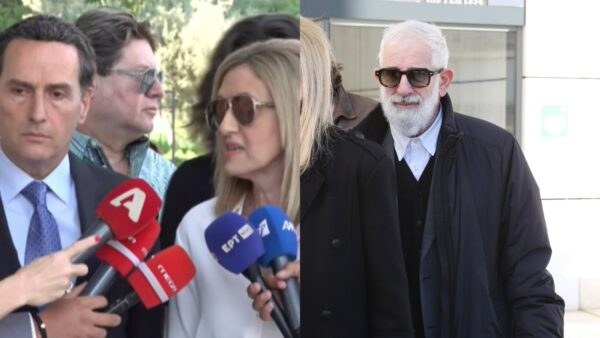 Ο Πέτρος Φιλιππίδης και ο Μιχάλης Δημητρακόπουλος με την Κική Πακιρτζίδου