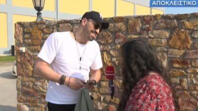 Ο Γιώργος Παράσχος στην κάμερα του Buongiorno