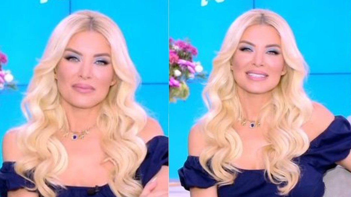 Η Κατερίνα Καινούργιου στο πλατό του Super Κατερίνα