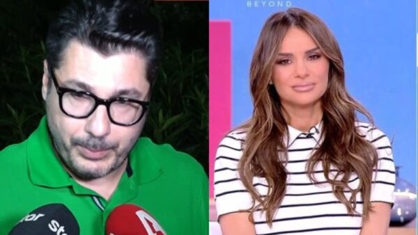 Ο Λάμπρος Κωνσταντάρας και η Ελένη Τσολάκη