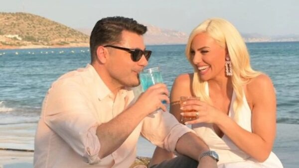 Ο Λάμπρος Κωνσταντάρας και η Ιωάννα Μαλέσκου