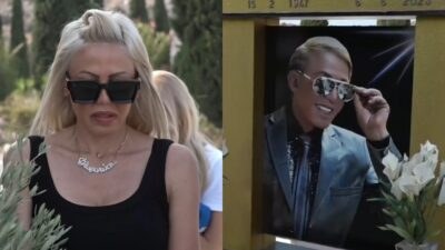 Η Άννα Φλωρινιώτη στο μνημόσυνο του Γιάννη Φλωρινιώτη