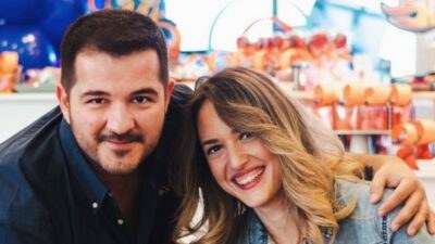Ο Παναγής Τζωρτάτος με την σύζυγό του