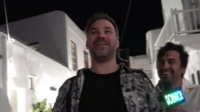 Ο Γιώργος Σαμπάνης στη Μύκονο