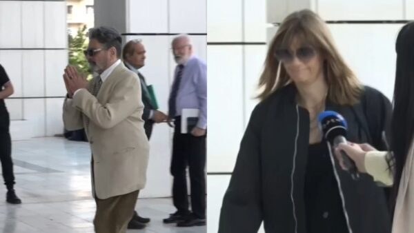Ο Γιώργος Χριστοδούλου και η Άννα Μαρία Παπαχαραλάμπους στη δίκη Φιλιππίδη