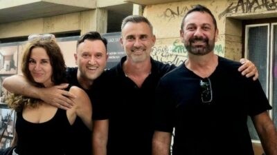 Η ομάδα του Παρά Πέντε στην κηδεία του Γεράσιμου Μιχέλη
