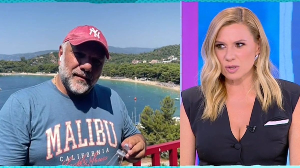 Ο Γρηγόρης Αρναούτογλου και η Κατερίνα Καραβάτου