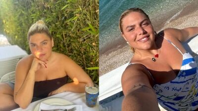 Η Δανάη Μπάρκα σε καλοκαιρινές διακοπές