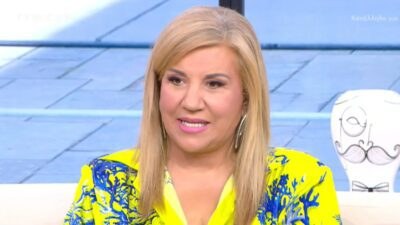 Ή Δέσποινα Μοιραράκη στο πλατό του Buongiorno