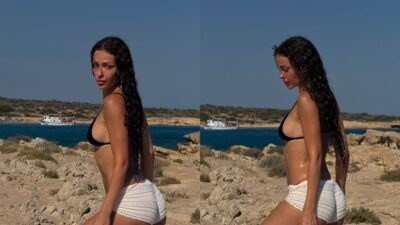 Η Ελένη Φουρέιρα με μπικίνι στα Κουφονήσια