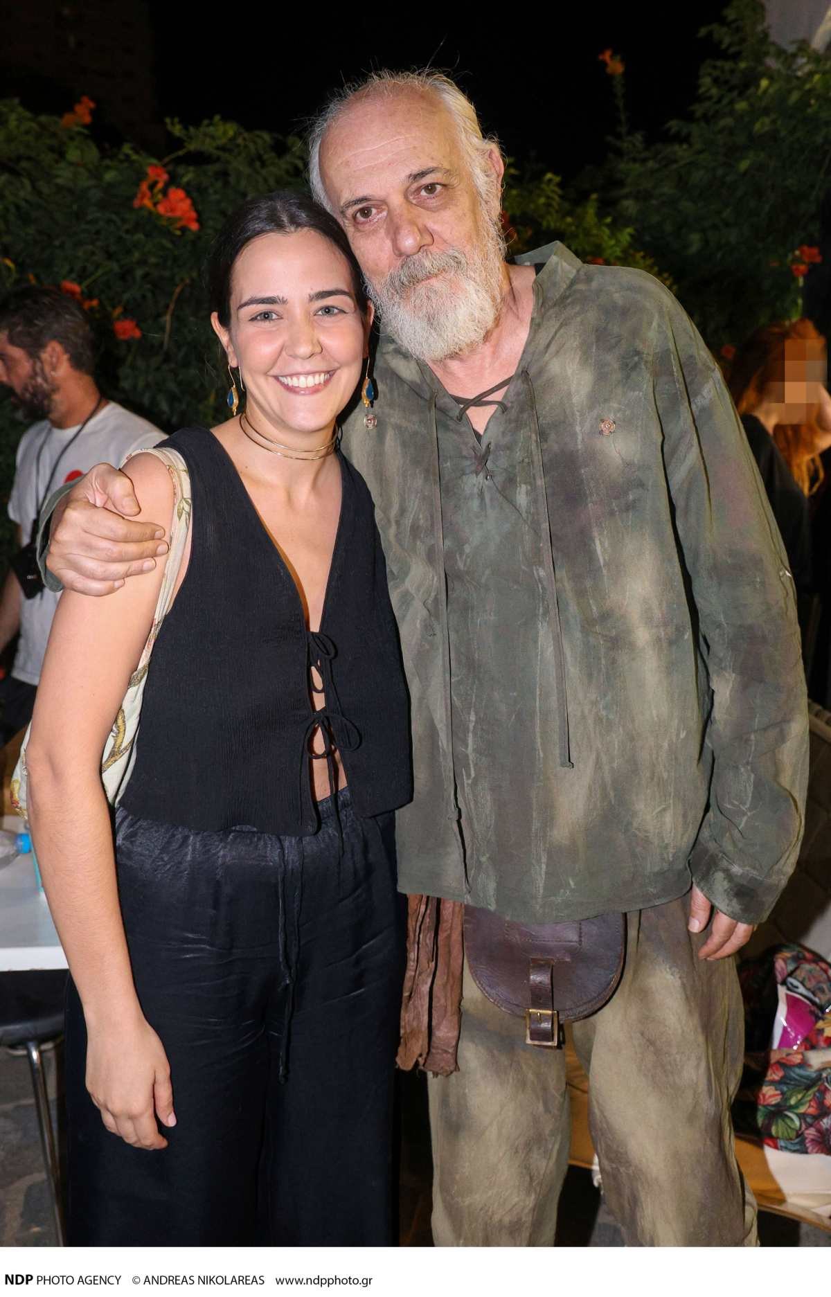 Ο Γιώργος Κιμούλης με την κόρη του