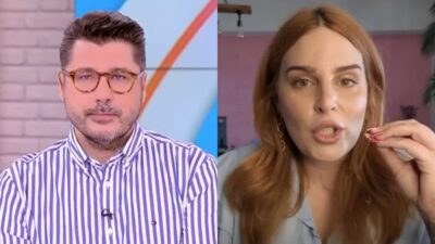 Ο Λάμπρος Κωνσταντάρας και η Εβελίνα Νικόλιζα