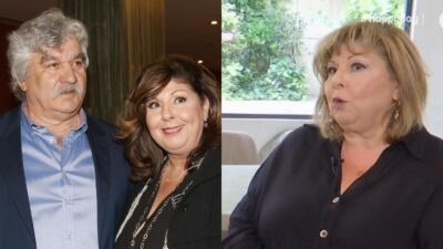 Η Λένα Μαντά με τον σύζυγό της