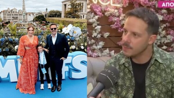 Ο Δημήτρης Μακαλιάς με την οικογένειά του